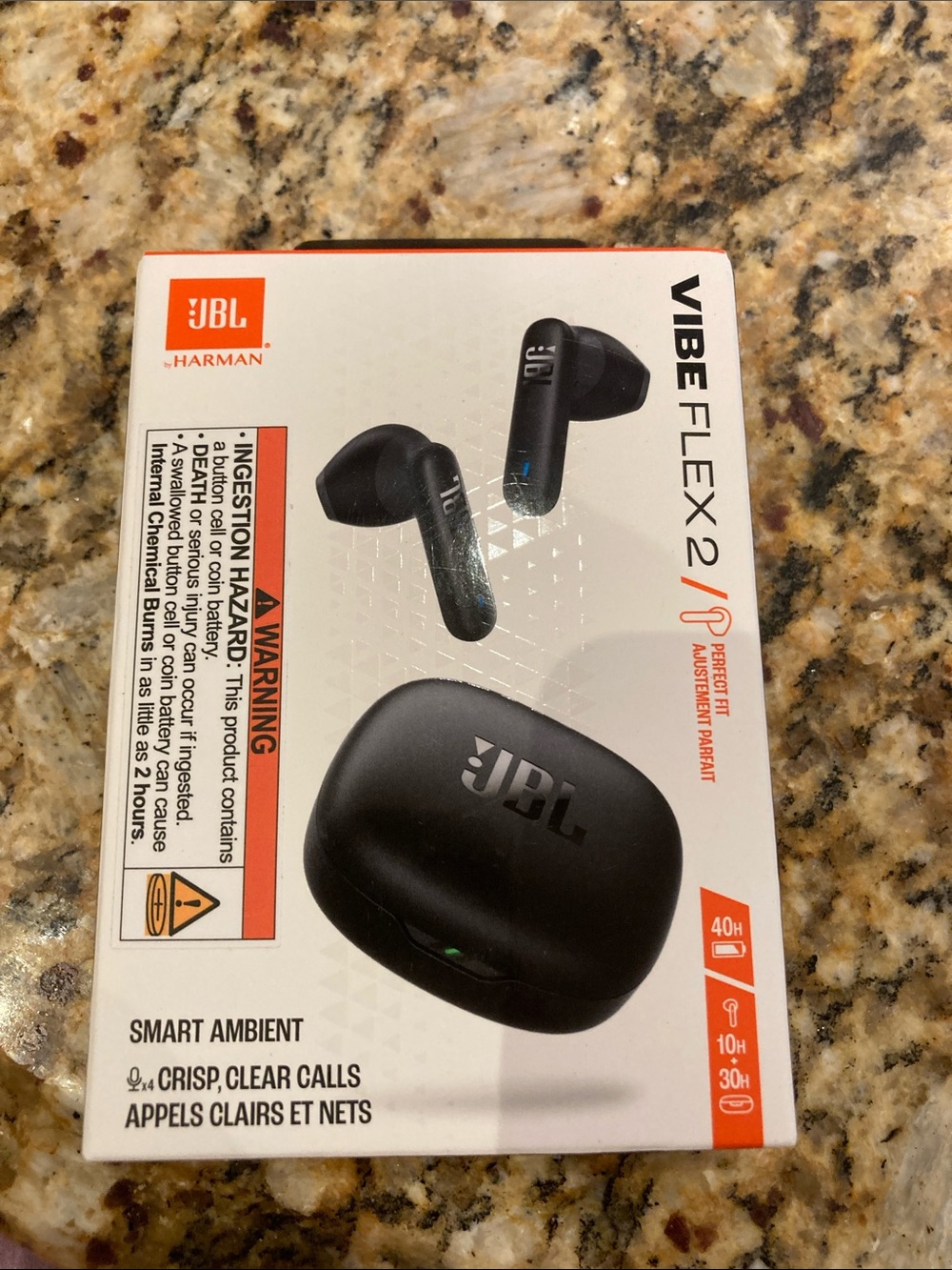 JBL Vibe Flex 2 True Wireless Bluetooth Earbuds Black